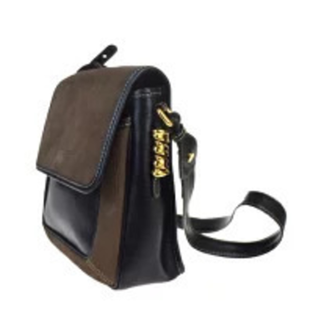 Loewe Velzquez Bag Leather Brown Suede Black Shoulder Brown Black